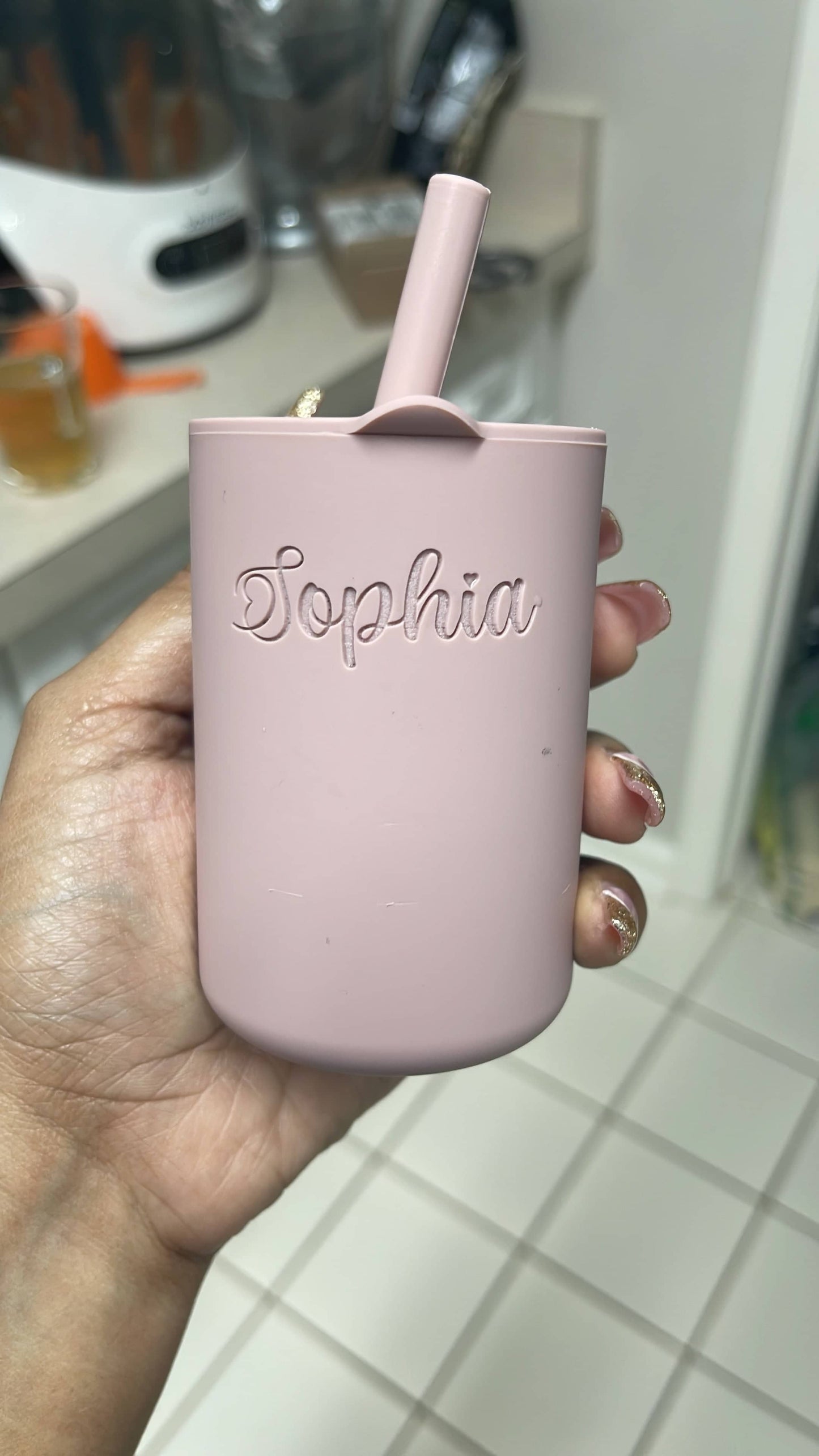 Personalized Silicone Sippy Cup